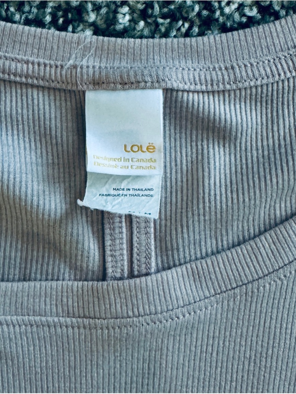 Lole Ribbed Crewneck Top in Light Pink